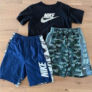 Boys Large Nike Shorts Shirt Bundle